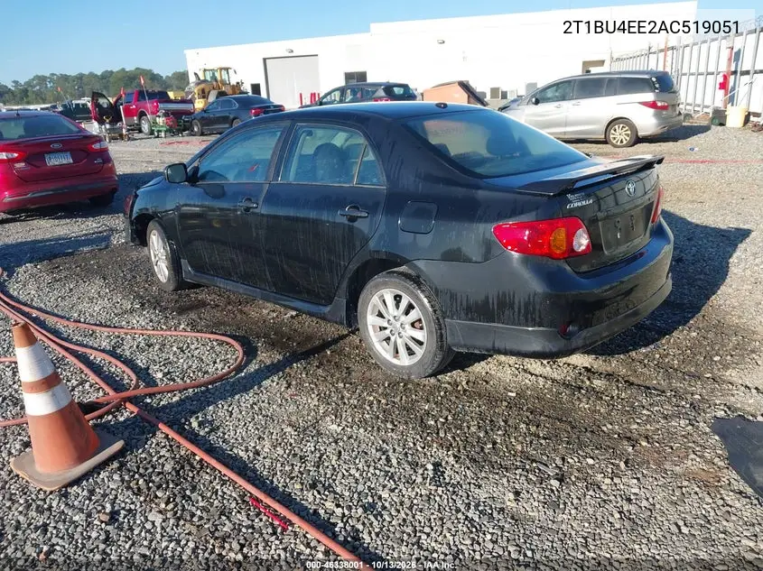 2010 TOYOTA COROLLA VIN 2T1BU4EE2AC519051 — фото 3