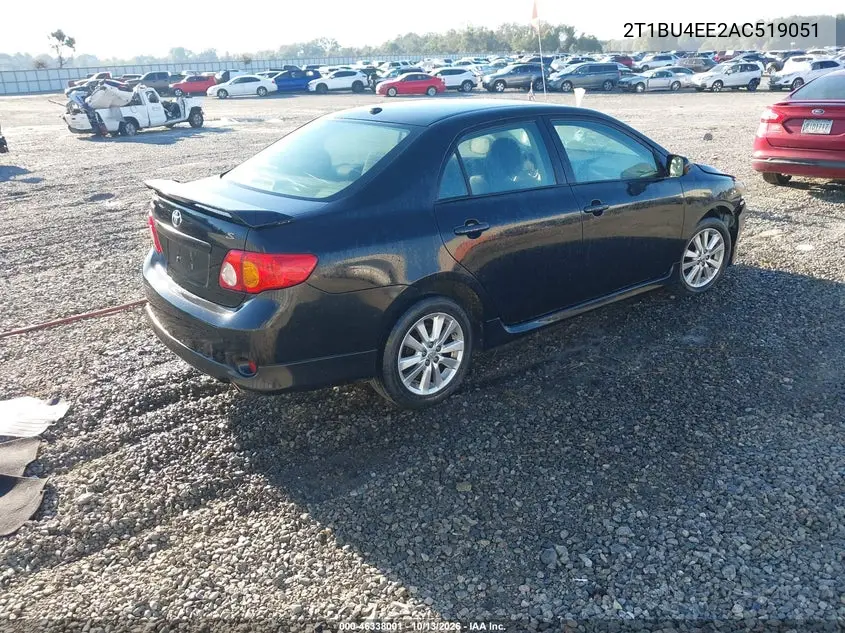 2010 TOYOTA COROLLA VIN 2T1BU4EE2AC519051 — фото 4