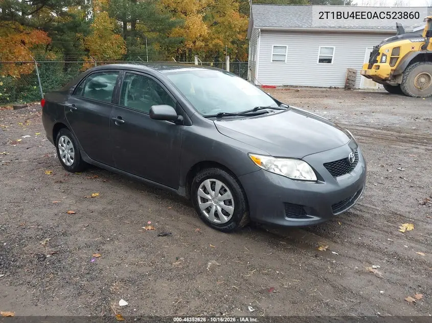 TOYOTA COROLLA 2010, VIN 2T1BU4EE0AC523860