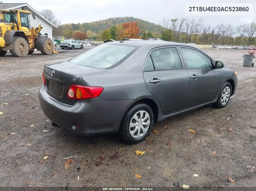 2010 TOYOTA COROLLA VIN 2T1BU4EE0AC523860 — фото 4