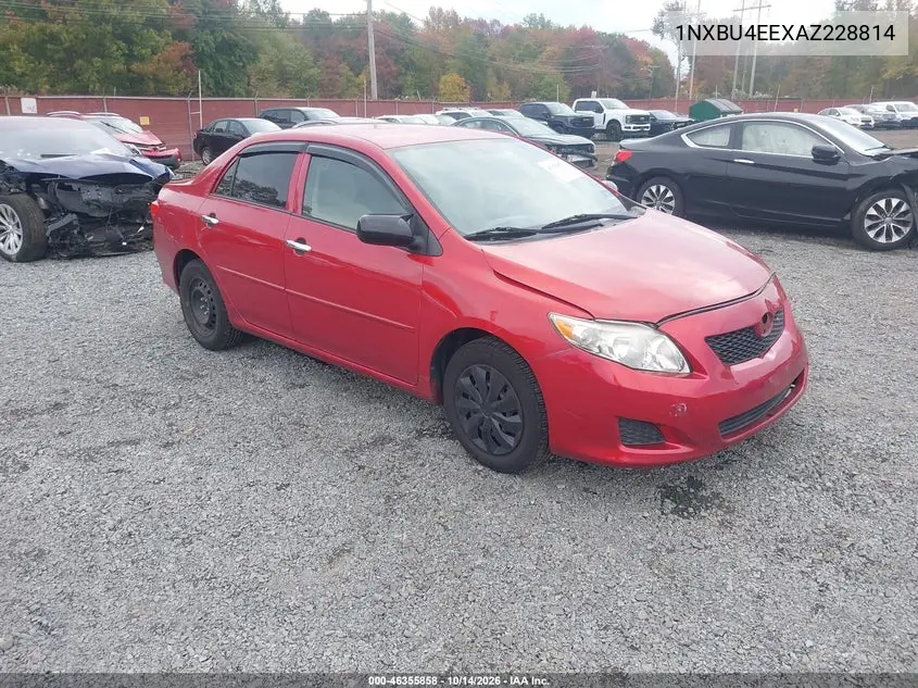 TOYOTA COROLLA 2010, VIN 1NXBU4EEXAZ228814