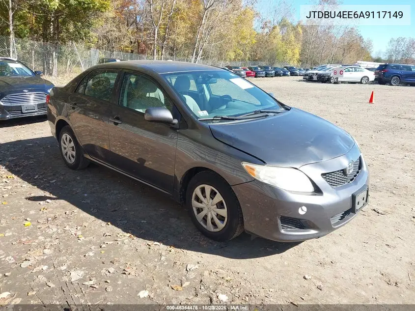 TOYOTA COROLLA 2010, VIN JTDBU4EE6A9117149