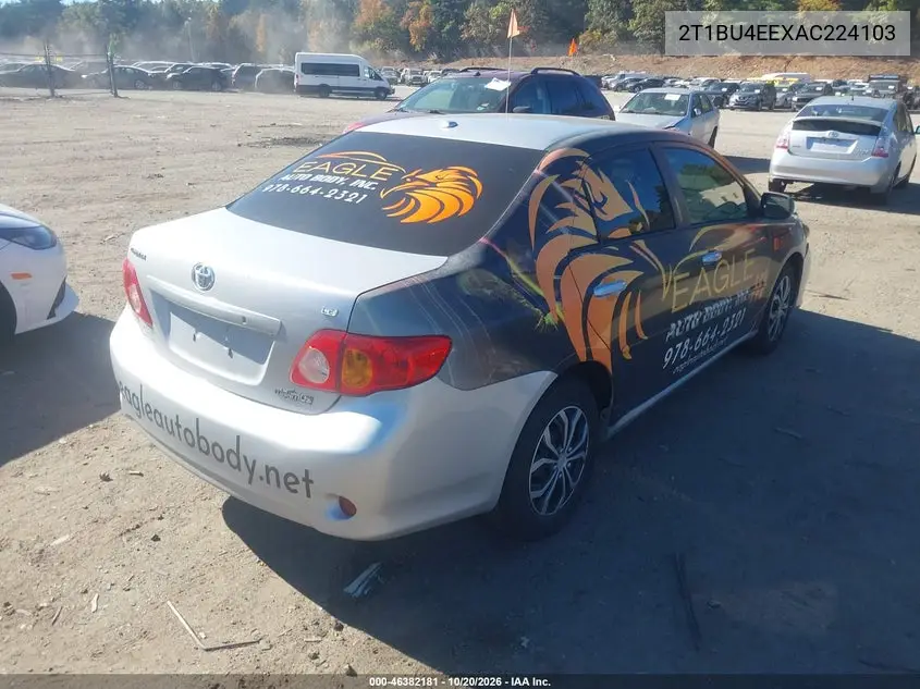 2010 TOYOTA COROLLA VIN 2T1BU4EEXAC224103 — фото 4