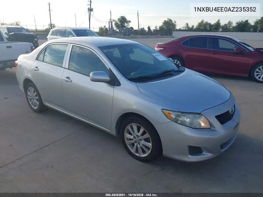 TOYOTA COROLLA 2010, VIN 1NXBU4EE0AZ235352