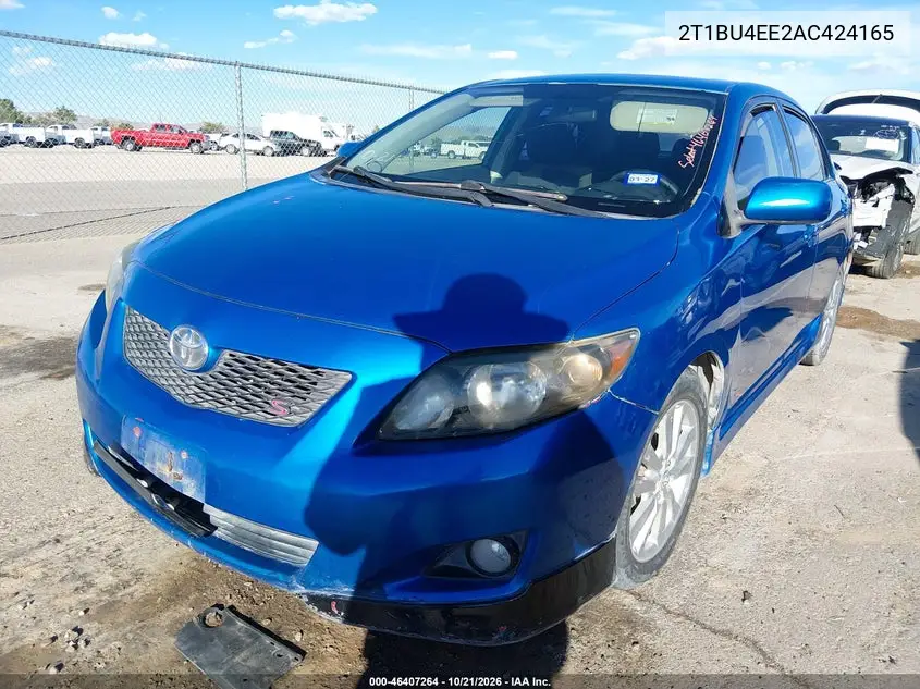 2010 TOYOTA COROLLA VIN 2T1BU4EE2AC424165 — фото 2