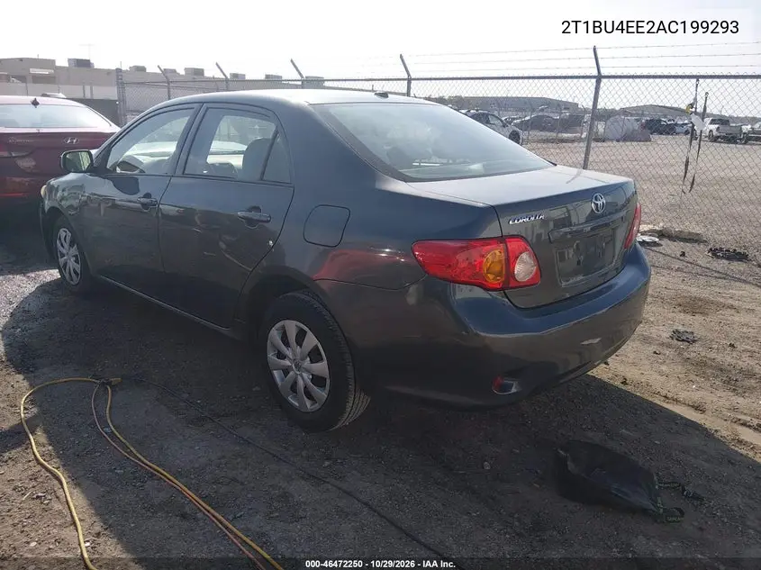 2010 TOYOTA COROLLA VIN 2T1BU4EE2AC199293 — фото 3