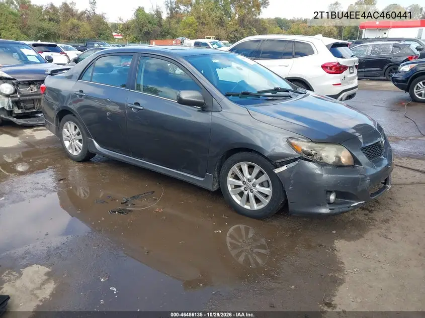 TOYOTA COROLLA 2010, VIN 2T1BU4EE4AC460441