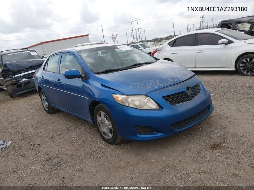 TOYOTA COROLLA 2010, VIN 1NXBU4EE1AZ293180