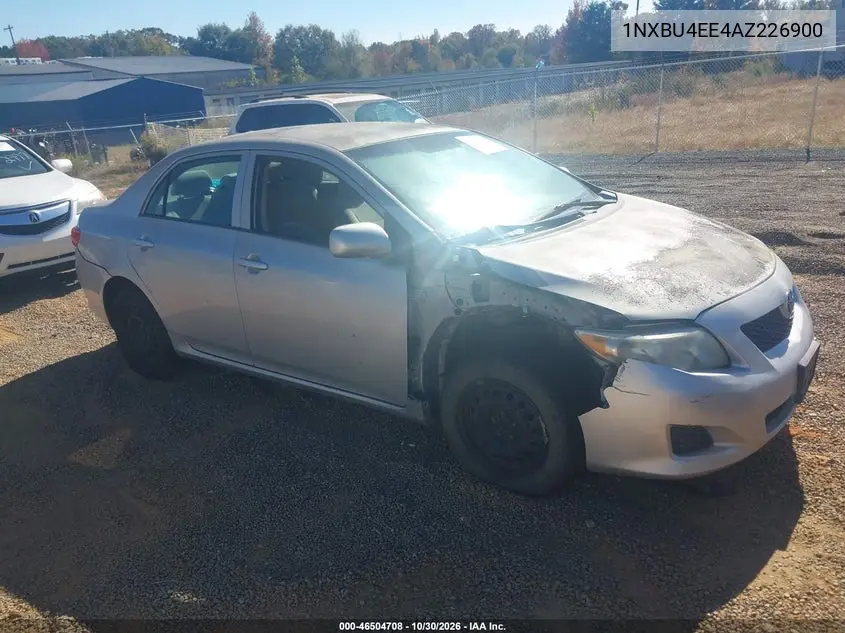 TOYOTA COROLLA 2010, VIN 1NXBU4EE4AZ226900