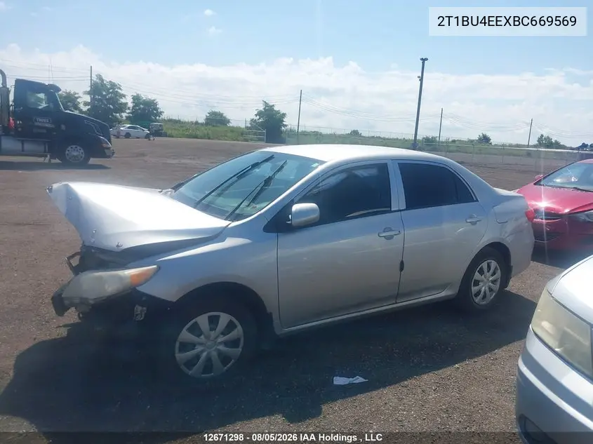 2011 TOYOTA COROLLA VIN 2T1BU4EEXBC669569 — фото 13