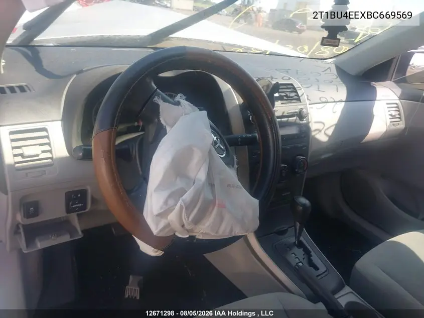 2011 TOYOTA COROLLA VIN 2T1BU4EEXBC669569 — фото 16