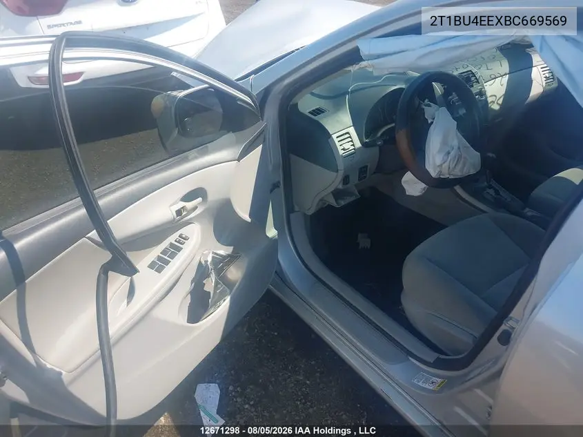 2011 TOYOTA COROLLA VIN 2T1BU4EEXBC669569 — фото 17