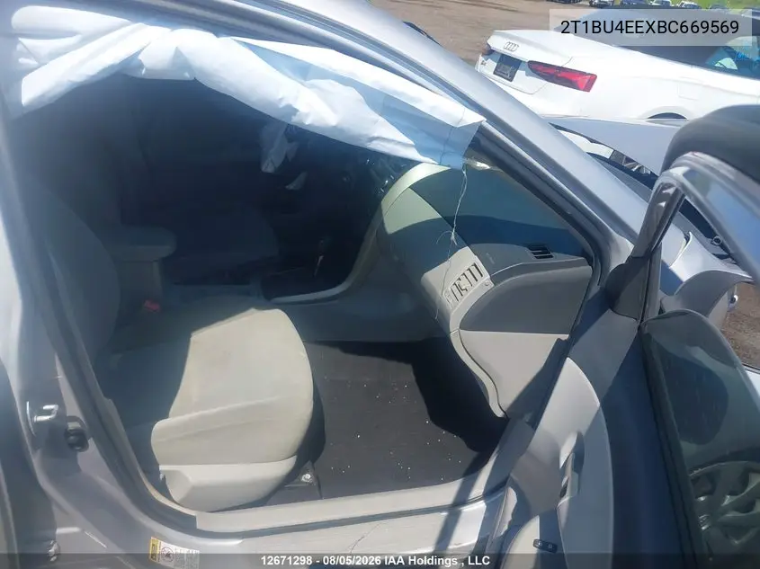 2011 TOYOTA COROLLA VIN 2T1BU4EEXBC669569 — фото 5