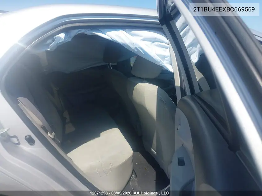 2011 TOYOTA COROLLA VIN 2T1BU4EEXBC669569 — фото 8