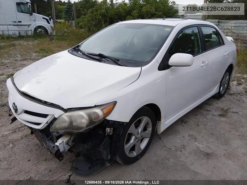 2011 TOYOTA COROLLA VIN 2T1BU4EE2BC628823 — фото 2