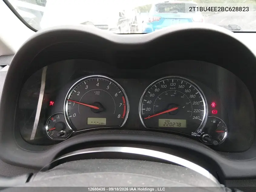 2011 TOYOTA COROLLA VIN 2T1BU4EE2BC628823 — фото 7
