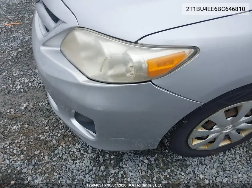 2011 TOYOTA COROLLA VIN 2T1BU4EE6BC646810 — фото 12