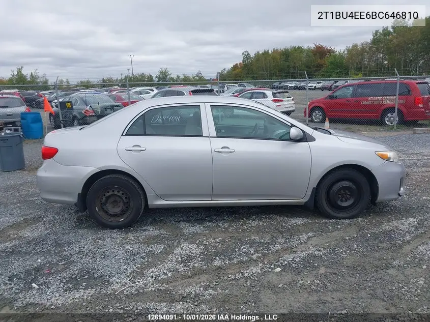 2011 TOYOTA COROLLA VIN 2T1BU4EE6BC646810 — фото 14