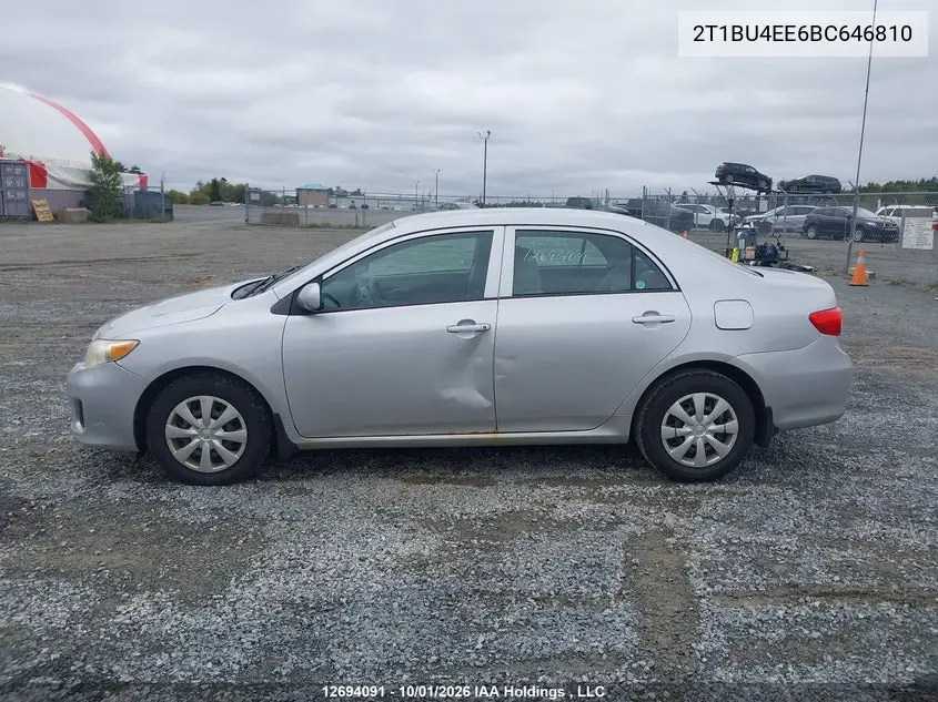 2011 TOYOTA COROLLA VIN 2T1BU4EE6BC646810 — фото 15