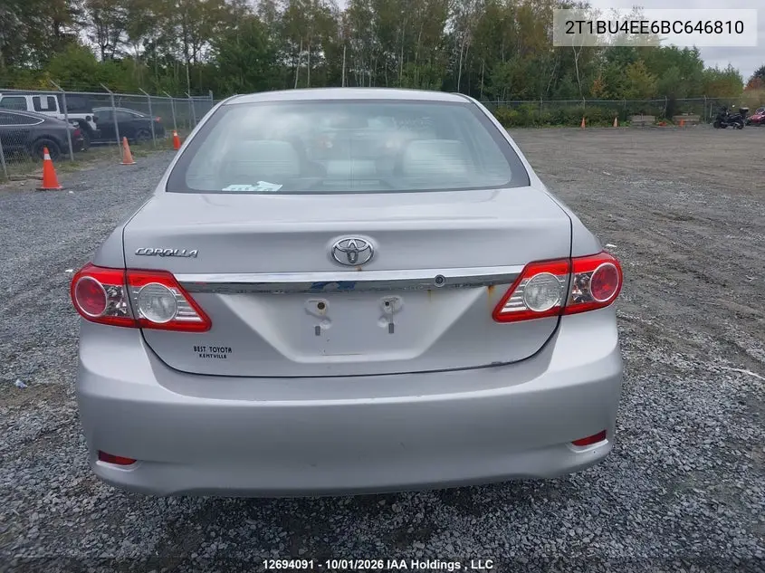2011 TOYOTA COROLLA VIN 2T1BU4EE6BC646810 — фото 17