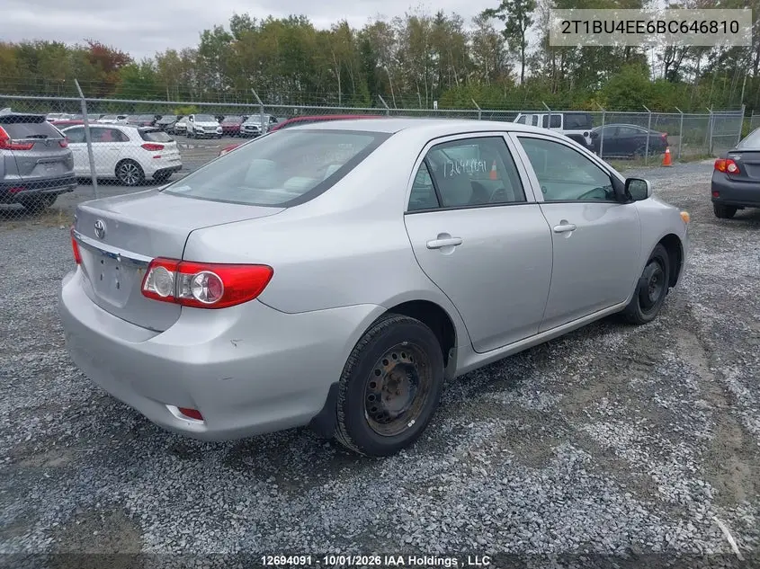 2011 TOYOTA COROLLA VIN 2T1BU4EE6BC646810 — фото 4