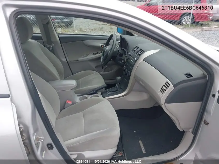 2011 TOYOTA COROLLA VIN 2T1BU4EE6BC646810 — фото 5