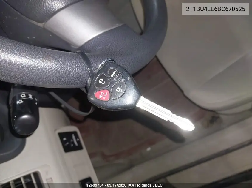 2011 TOYOTA COROLLA VIN 2T1BU4EE6BC670525 — фото 11