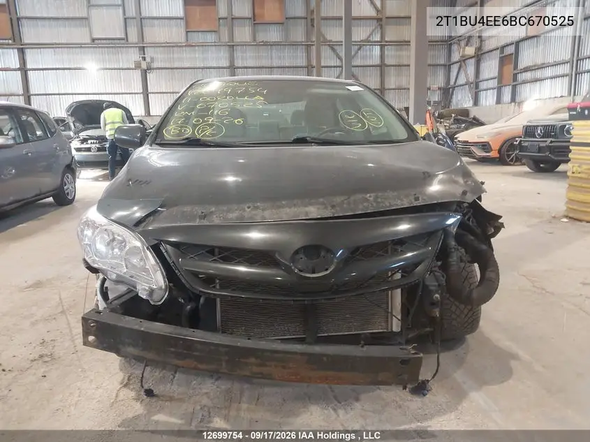 2011 TOYOTA COROLLA VIN 2T1BU4EE6BC670525 — фото 13