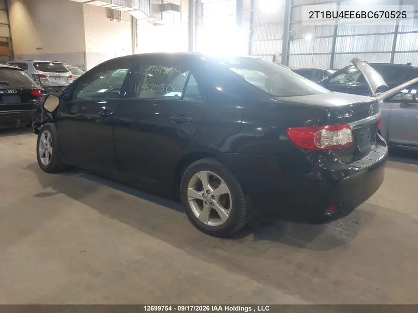 2011 TOYOTA COROLLA VIN 2T1BU4EE6BC670525 — фото 3