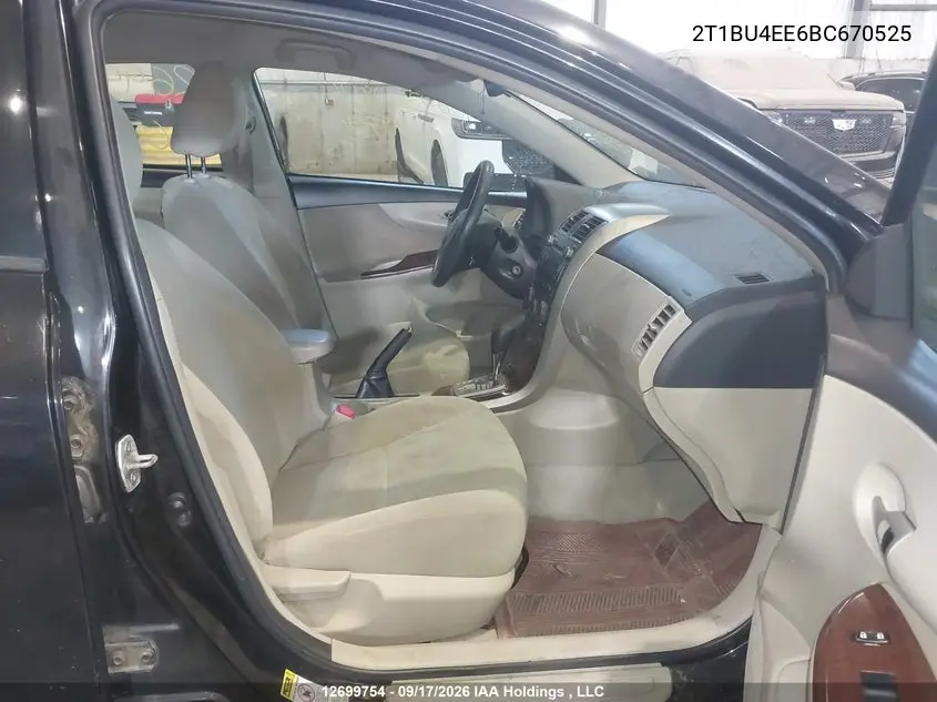 2011 TOYOTA COROLLA VIN 2T1BU4EE6BC670525 — фото 5