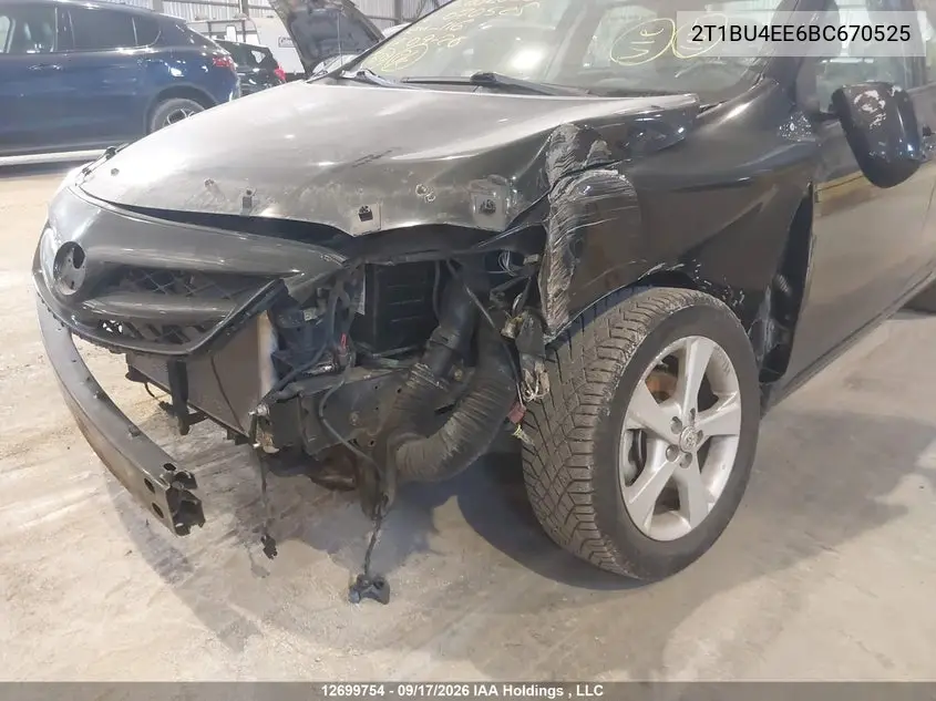2011 TOYOTA COROLLA VIN 2T1BU4EE6BC670525 — фото 6