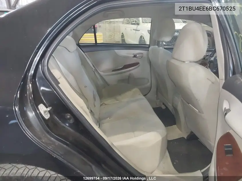 2011 TOYOTA COROLLA VIN 2T1BU4EE6BC670525 — фото 8