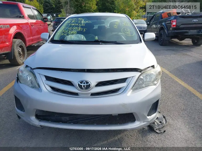 2011 TOYOTA COROLLA VIN 2T1BU4EE0BC645815 — фото 12