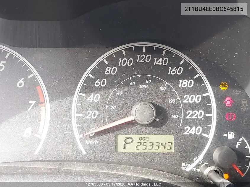 2011 TOYOTA COROLLA VIN 2T1BU4EE0BC645815 — фото 15