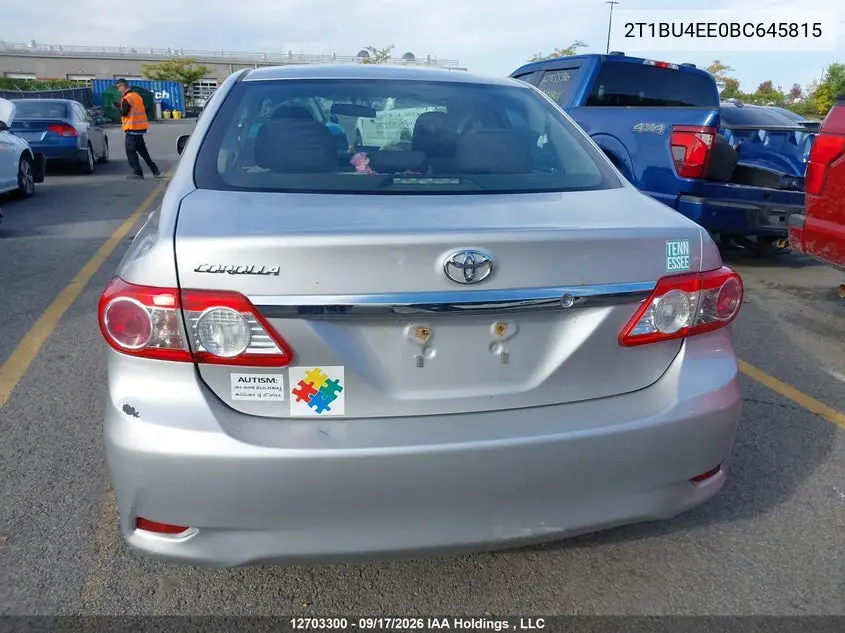 2011 TOYOTA COROLLA VIN 2T1BU4EE0BC645815 — фото 16
