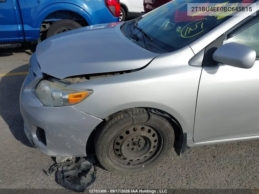 2011 TOYOTA COROLLA VIN 2T1BU4EE0BC645815 — фото 20