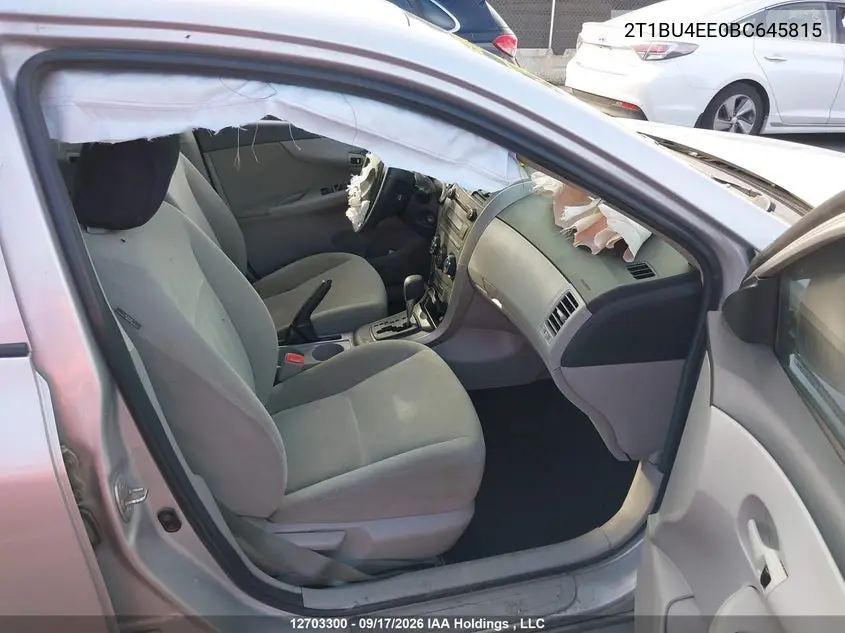 2011 TOYOTA COROLLA VIN 2T1BU4EE0BC645815 — фото 5