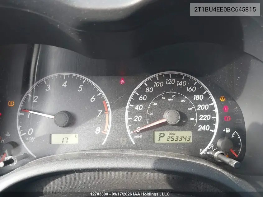 2011 TOYOTA COROLLA VIN 2T1BU4EE0BC645815 — фото 7