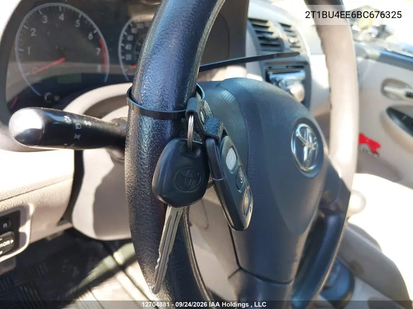 2011 TOYOTA COROLLA VIN 2T1BU4EE6BC676325 — фото 11