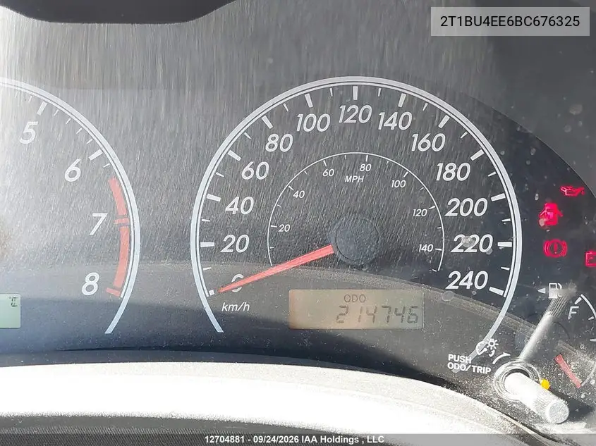 2011 TOYOTA COROLLA VIN 2T1BU4EE6BC676325 — фото 15