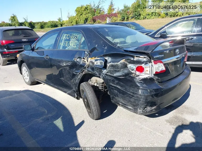 2011 TOYOTA COROLLA VIN 2T1BU4EE6BC676325 — фото 3
