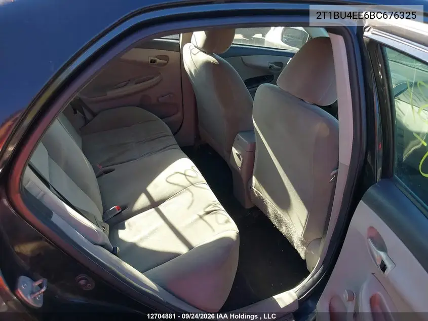 2011 TOYOTA COROLLA VIN 2T1BU4EE6BC676325 — фото 8