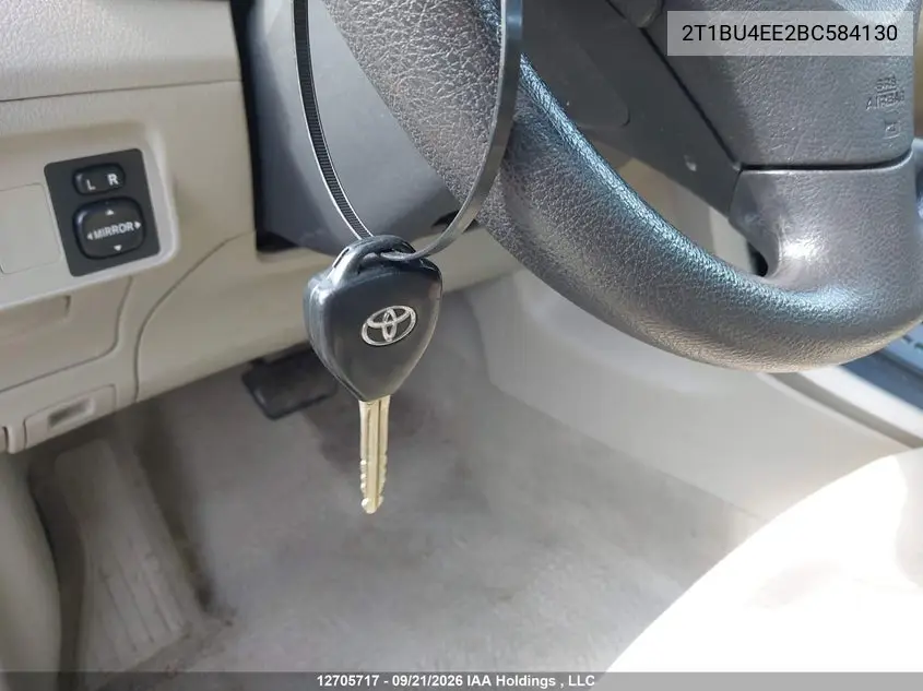 2011 TOYOTA COROLLA VIN 2T1BU4EE2BC584130 — фото 11