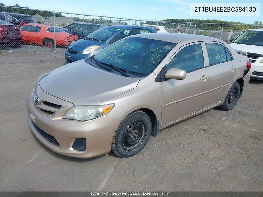 2011 TOYOTA COROLLA VIN 2T1BU4EE2BC584130 — фото 2