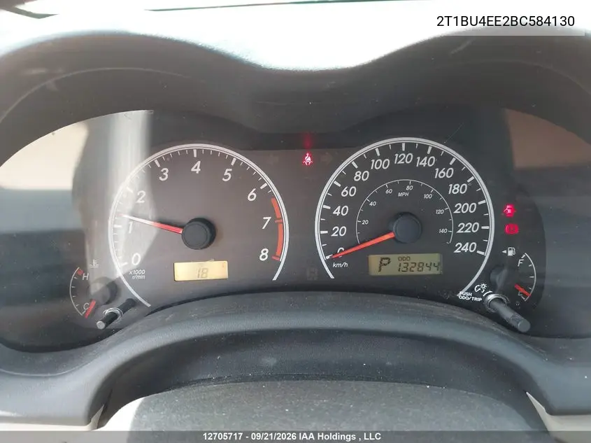 2011 TOYOTA COROLLA VIN 2T1BU4EE2BC584130 — фото 7