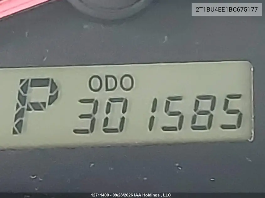 2011 TOYOTA COROLLA VIN 2T1BU4EE1BC675177 — фото 15