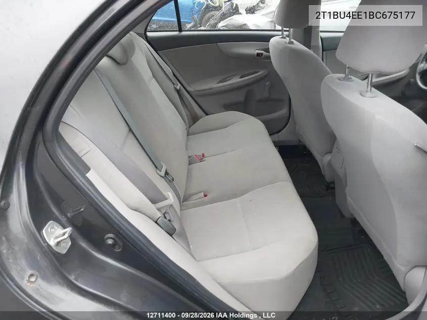2011 TOYOTA COROLLA VIN 2T1BU4EE1BC675177 — фото 8