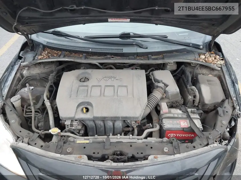 2011 TOYOTA COROLLA VIN 2T1BU4EE5BC667955 — фото 10