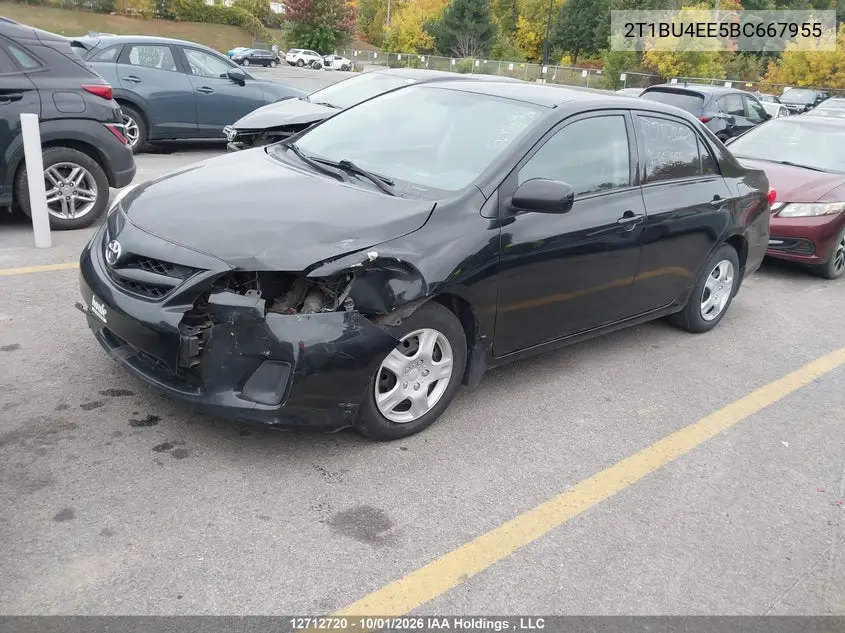 2011 TOYOTA COROLLA VIN 2T1BU4EE5BC667955 — фото 2