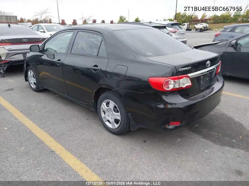 2011 TOYOTA COROLLA VIN 2T1BU4EE5BC667955 — фото 3
